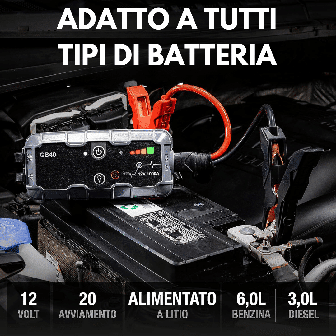 avviatore batteria mezzi